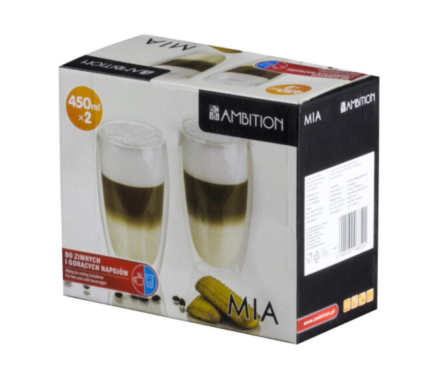AMBITION Szklanki termiczne 2 szt. Mia 450 ml (96852) do kawy Latte - 1442201 - zdjęcie 2